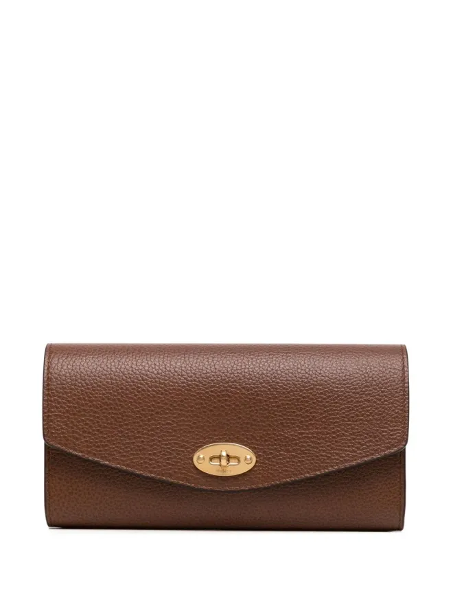 Mulberry Mulberry グレインレザー ツイストロック・パース - ブラウンの商品画像