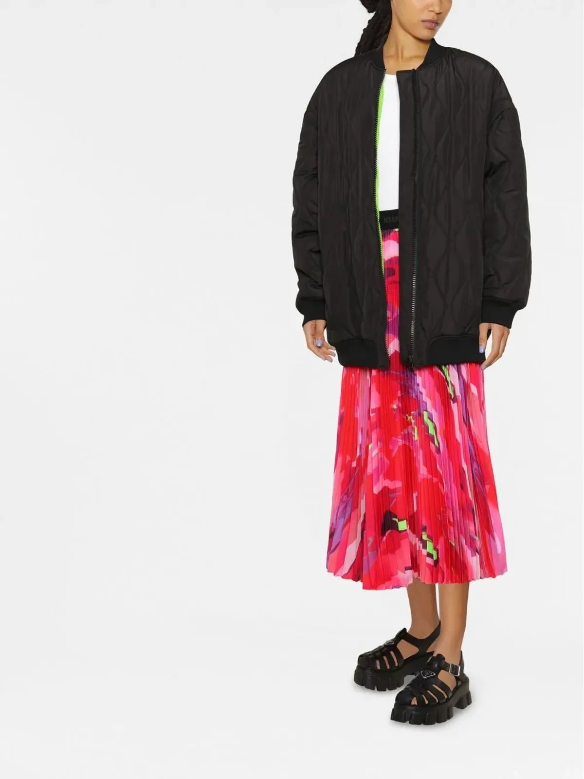 MSGM キルテッドボンバージャケット - 画像2