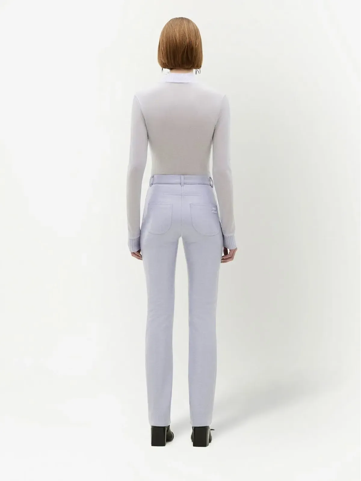 Courrèges ストレートレッグ ヴィニールパンツ - 画像4