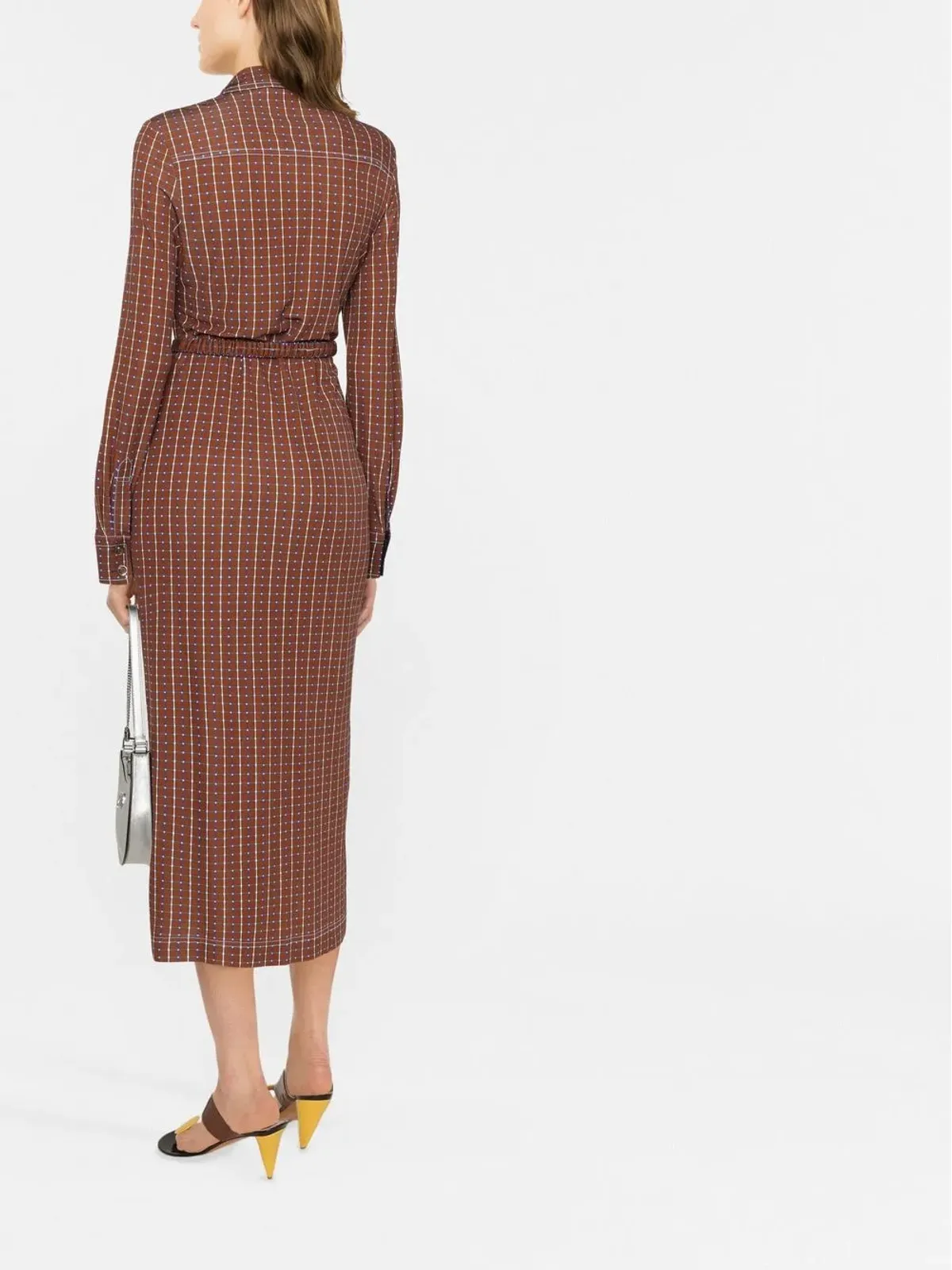 Tory Burch ドット ウィンドウペーン ミディ ポロドレス - 画像4