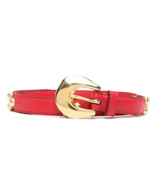 Saint Laurent Pre-Owned スタッズ付きレザーベルト - サムネイル1