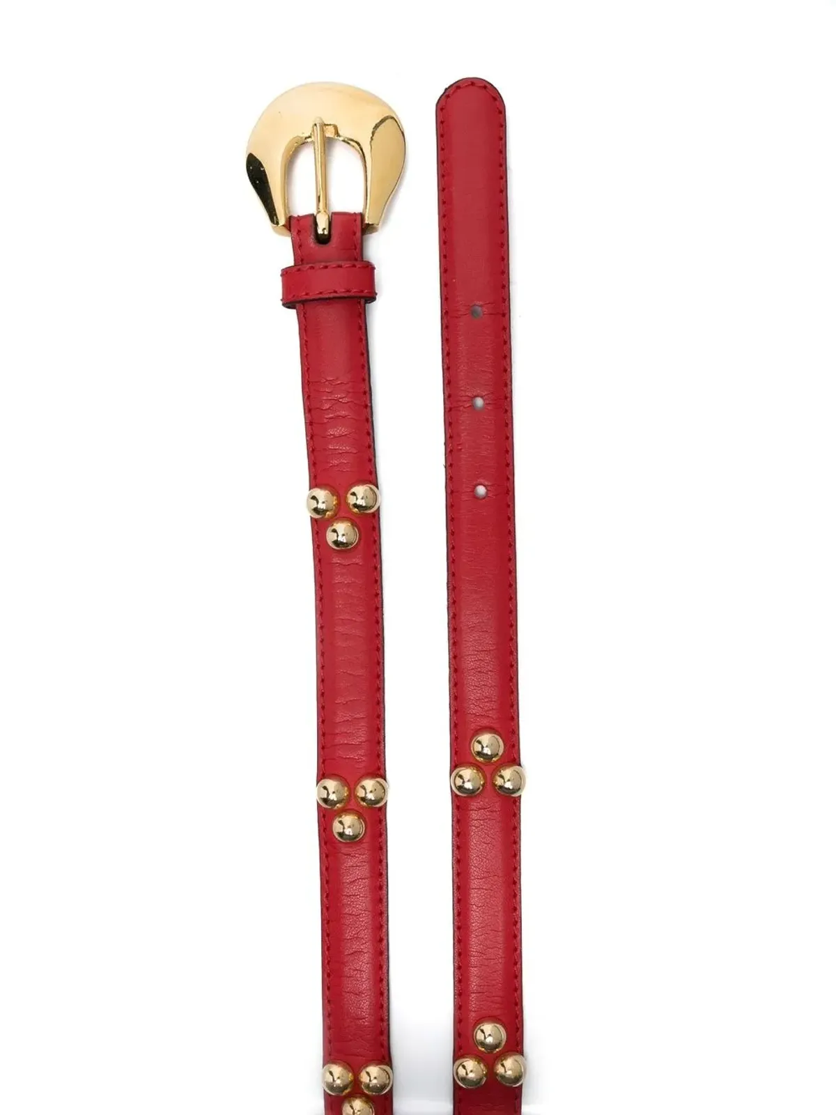 Saint Laurent Pre-Owned スタッズ付きレザーベルト - 画像2