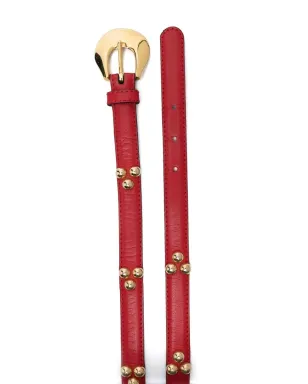Saint Laurent Pre-Owned スタッズ付きレザーベルト - サムネイル2