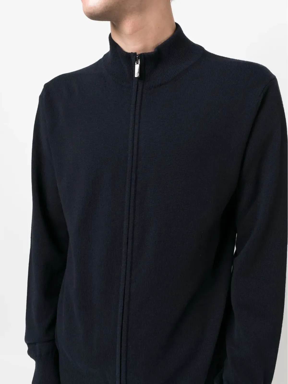 Giorgio Armani ジップアップ長袖カーディガン - ブルー - 画像5
