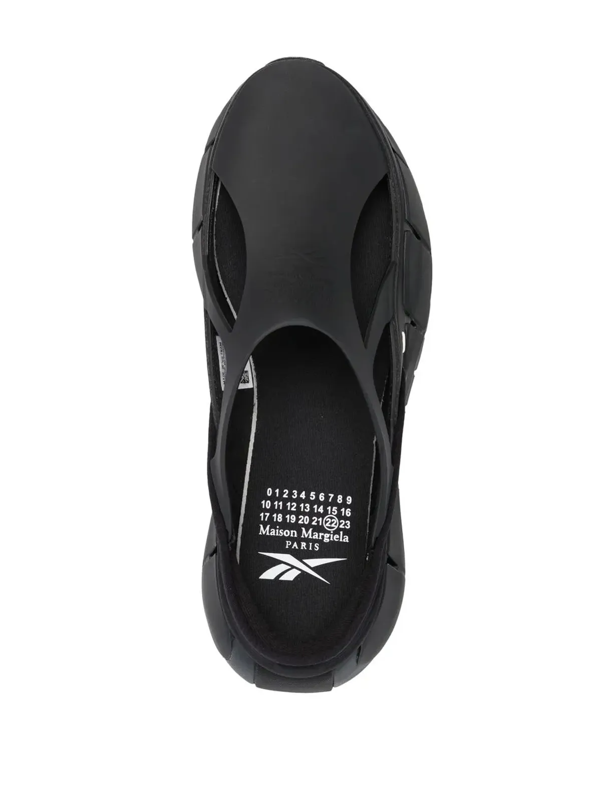 Maison Margiela x Reebok カットアウト・スリップオンスニーカー - ブラック - 画像4
