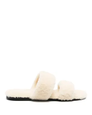 Saint Laurent シアリングフラットスライド - サムネイル1