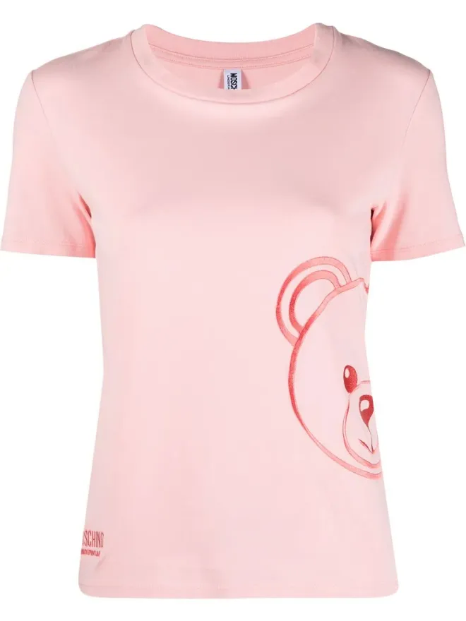 Moschino Moschino テディベア柄パジャマトップ - Pinkの商品画像