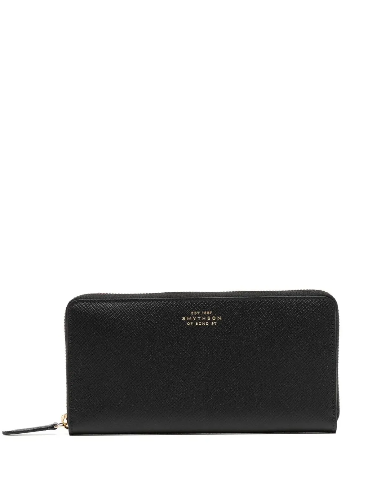 Smythson ジップ付きレザーパース - 画像1