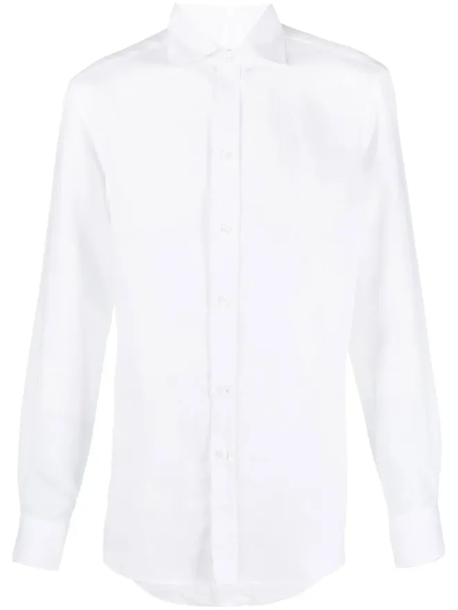 Ralph Lauren Purple Label Ralph Lauren Purple Label 長袖リネンシャツ - Whiteの商品画像