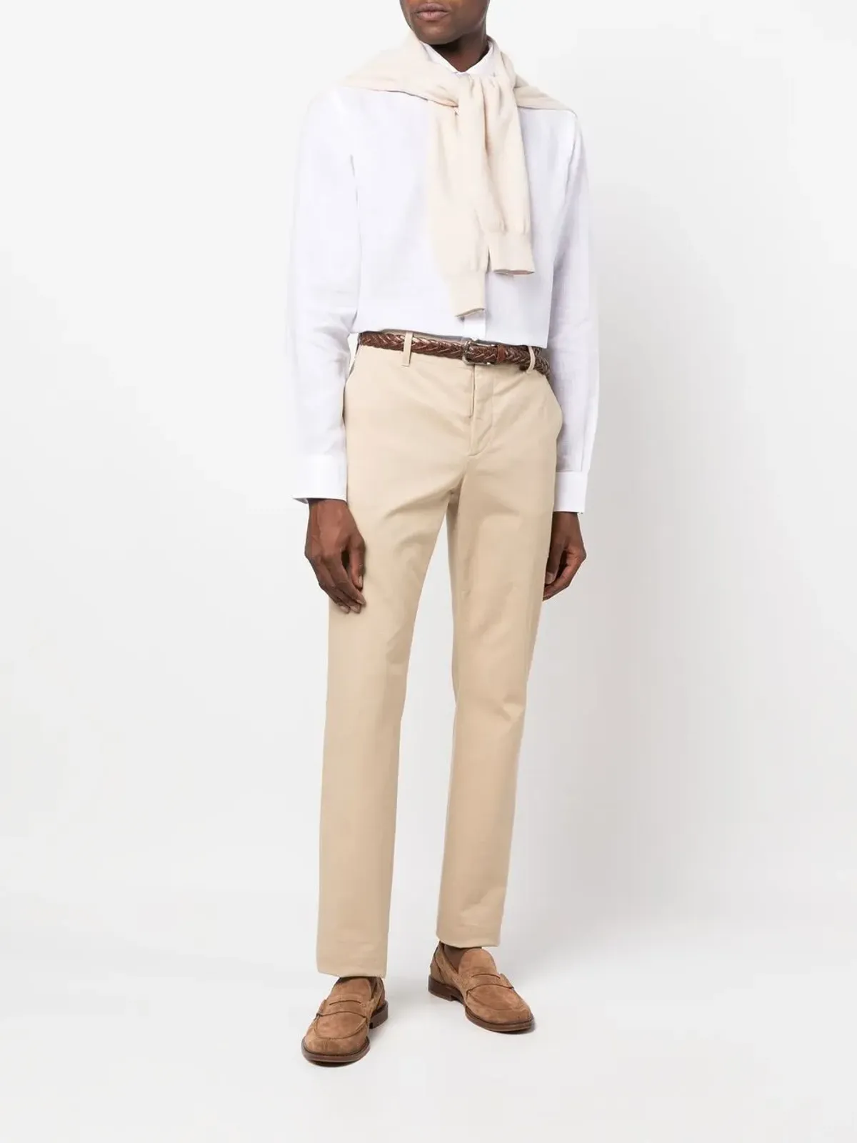 Ralph Lauren Purple Label 長袖リネンシャツ - White - 画像2