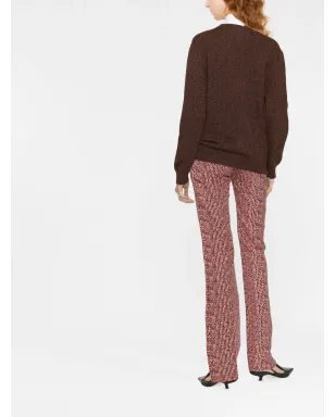 Prada ハイネック ウールカシミヤ セーター ブラウン - サムネイル4