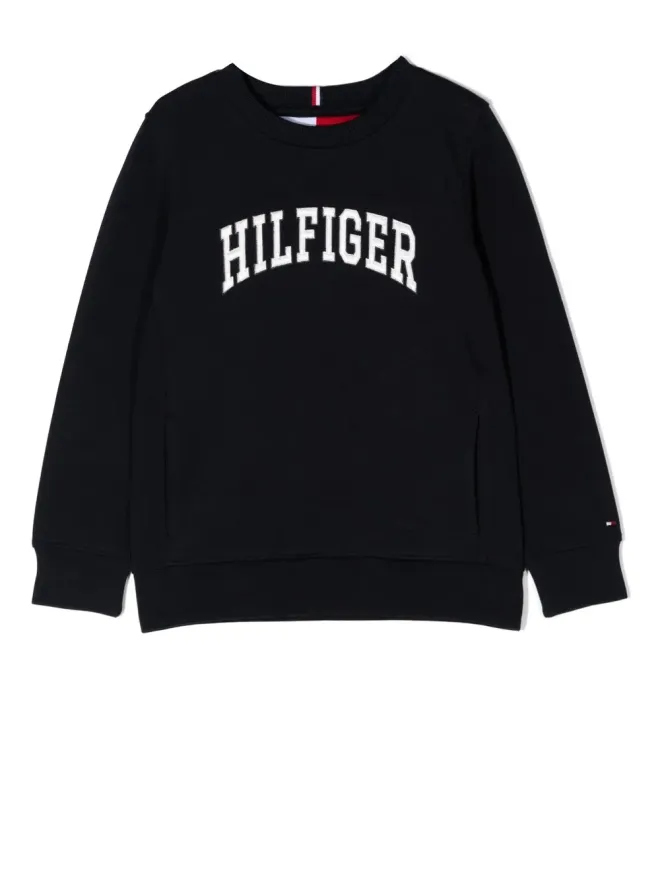 Tommy Hilfiger Junior Tommy Hilfiger Junior ロゴプリント クルーネック スウェットシャツの商品画像