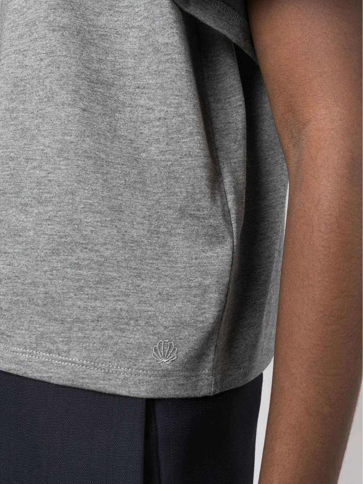 LouLou de Saison クルーネック オーバーサイズTシャツ - グレー - 画像5