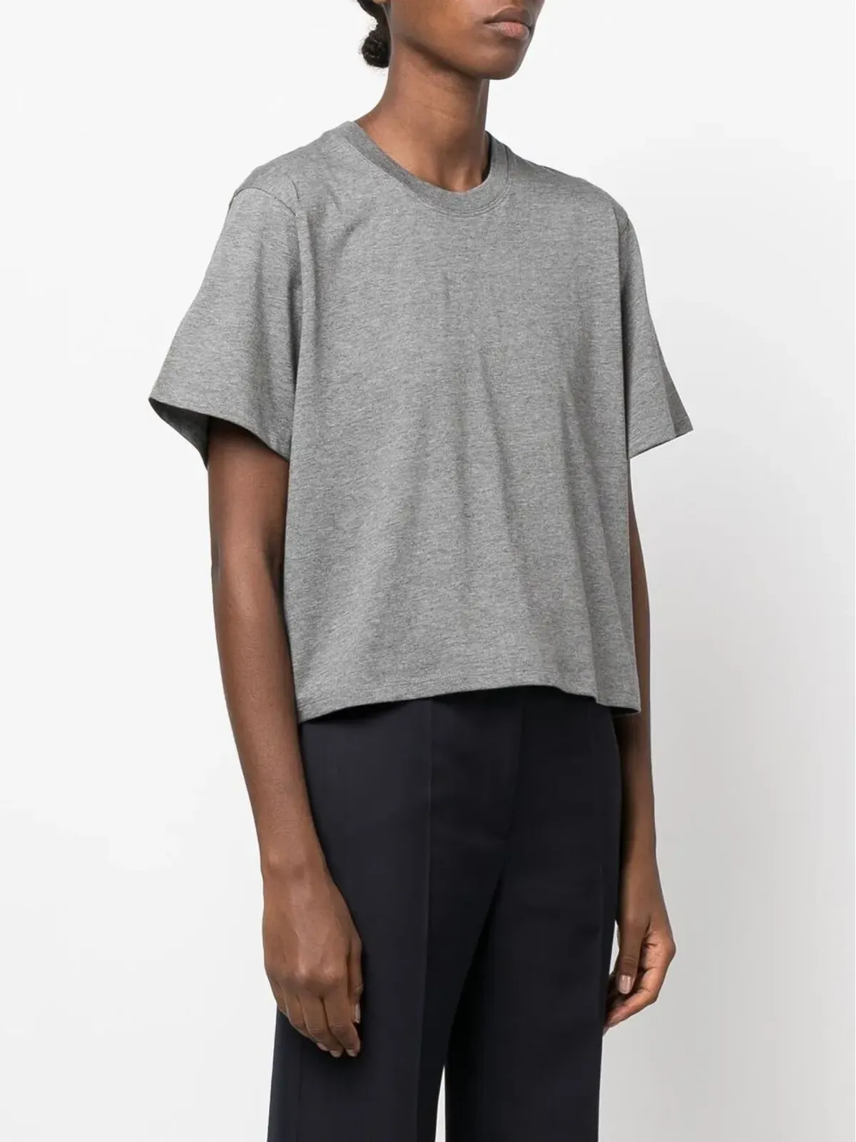 LouLou de Saison クルーネック オーバーサイズTシャツ - グレー - 画像3