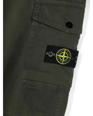 Stone Island Junior ロゴパッチカーゴパンツ - サムネイル3