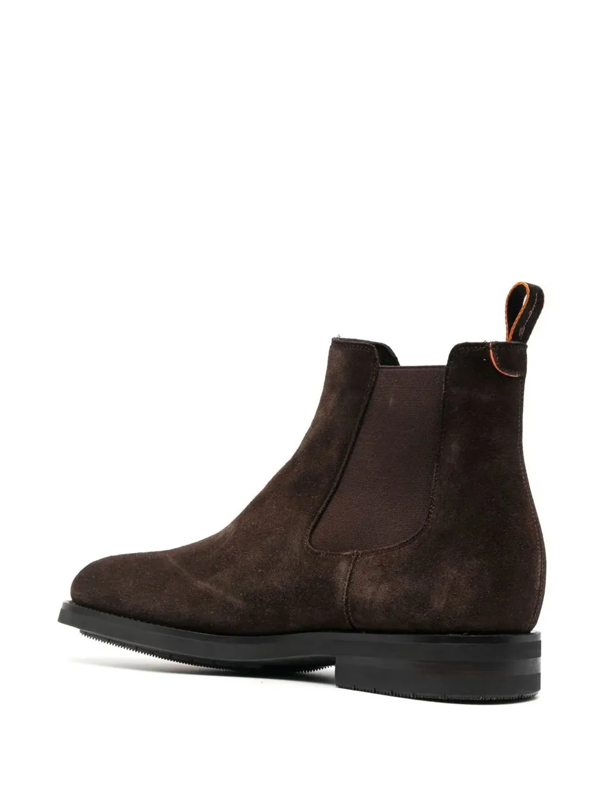 Santoni スエード チェルシー ブーツ ブラウン - 画像3