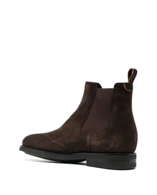 Santoni スエード チェルシー ブーツ ブラウン - サムネイル3