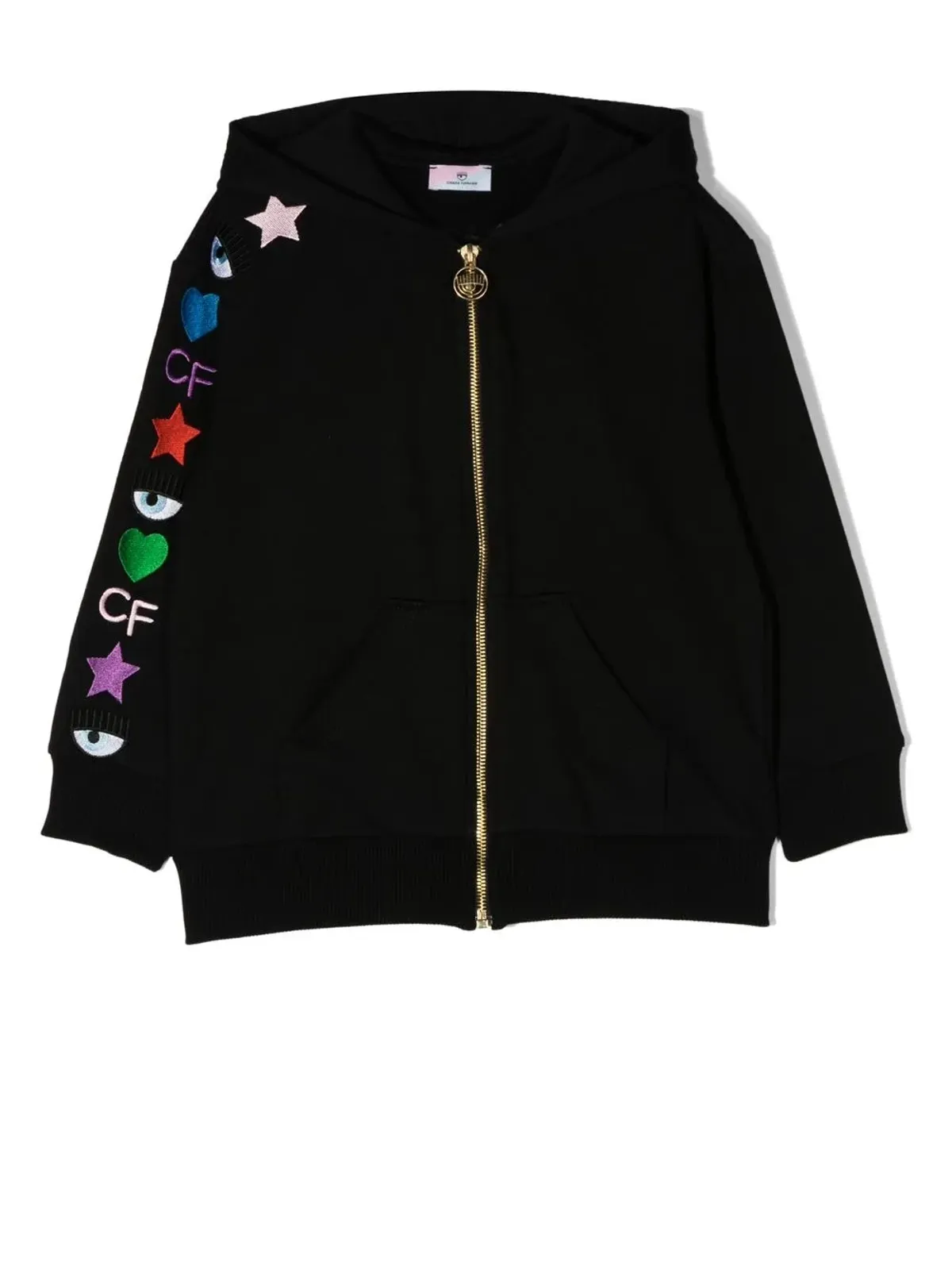 Chiara Ferragni Kids 刺繍入り長袖パーカー - 画像1