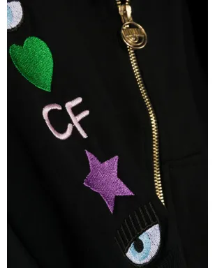 Chiara Ferragni Kids 刺繍入り長袖パーカー - サムネイル3