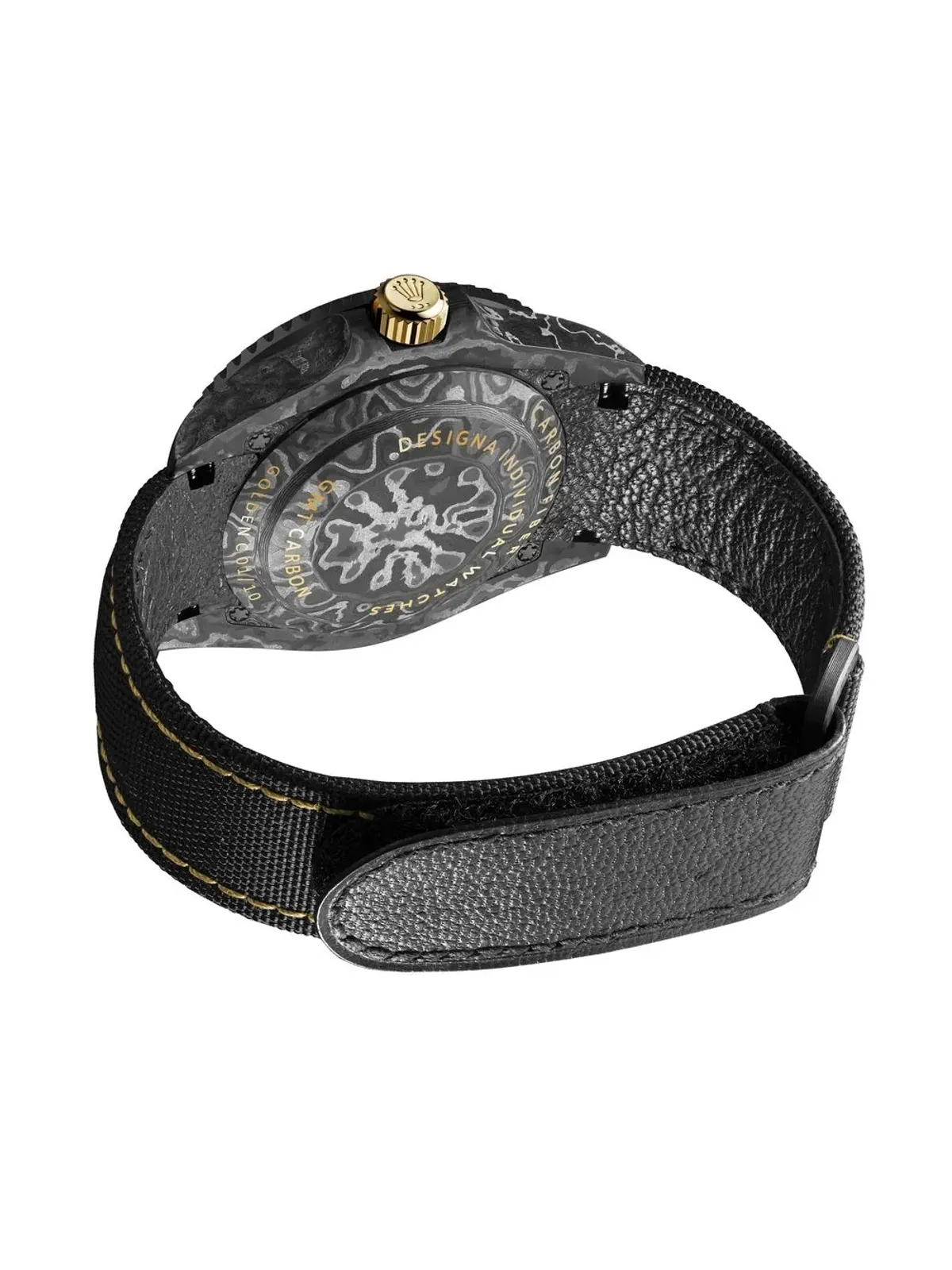 DiW (Designa Individual Watches) ビンテージ カスタム GMT-Master II Golden Speedster ブラック - 画像5