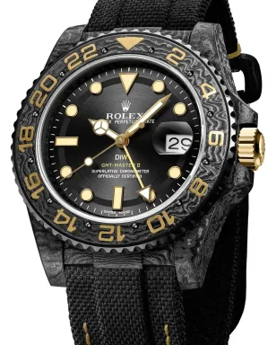 DiW (Designa Individual Watches) ビンテージ カスタム GMT-Master II Golden Speedster ブラック - サムネイル2