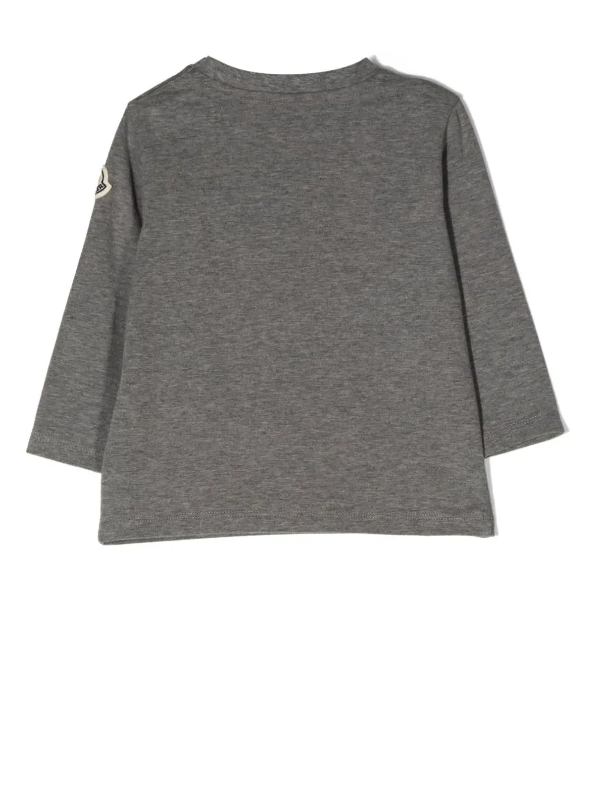 Moncler Enfant logo-patch long-sleeved T-shirt - Grey - 画像2