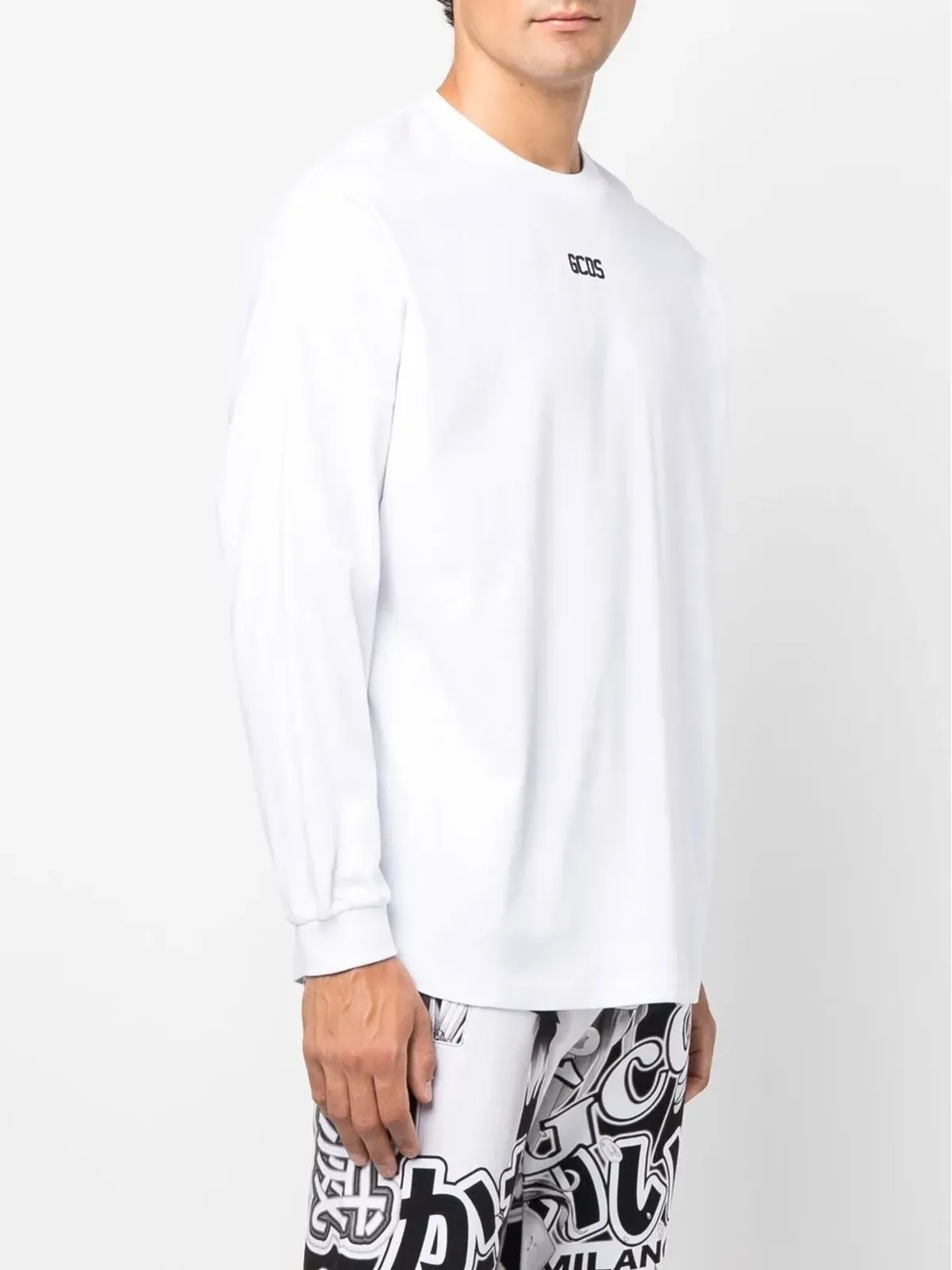 GCDS ロゴプリント長袖Tシャツ - 画像3