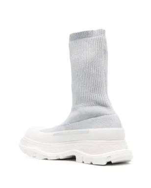 Alexander McQueen Tread Slick ソックスタイルブーツ - グレー - サムネイル3