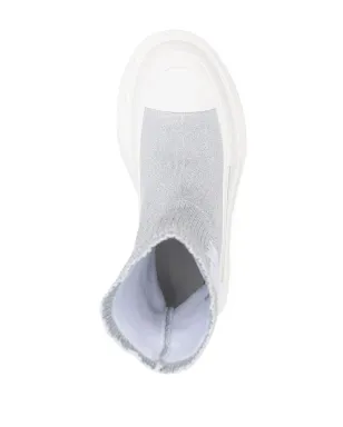 Alexander McQueen Tread Slick ソックスタイルブーツ - グレー - サムネイル4