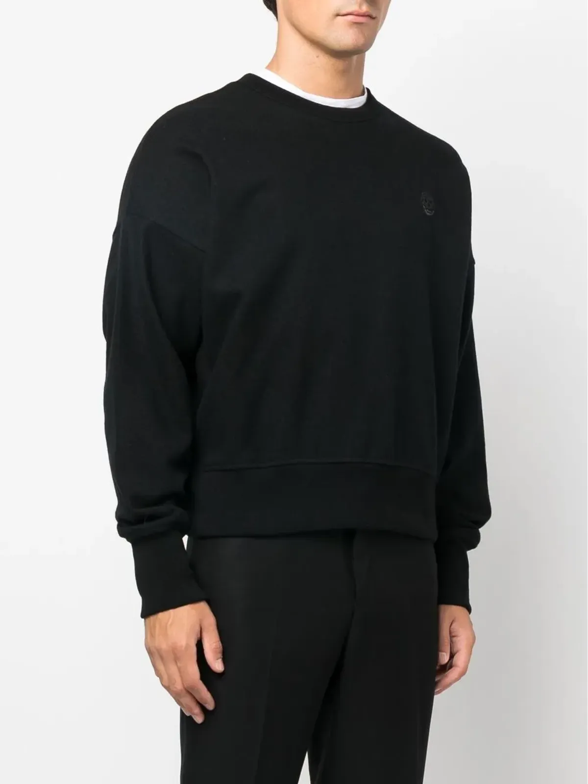 Alexander McQueen ロゴパッチ ウール スウェットシャツ - 画像3