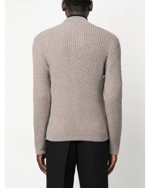 Canali テクスチャードニット メリノウール カーディガン - サムネイル4