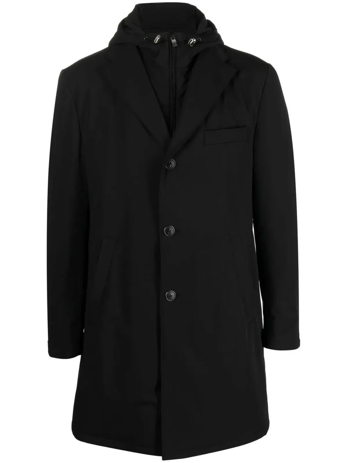 Corneliani フード付きシングルブレスト軽量ジャケット - 画像1