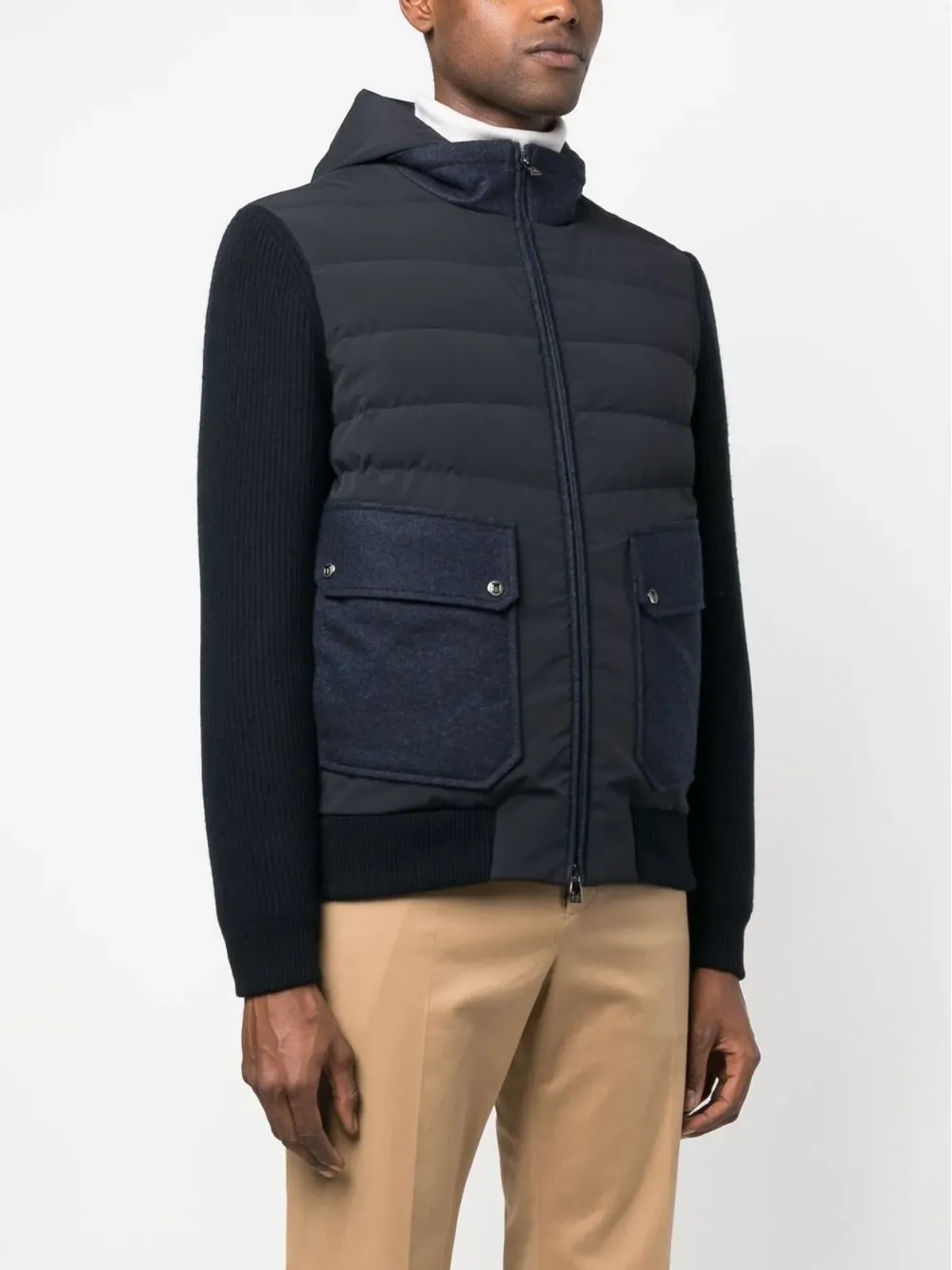 Corneliani パディッドジップアップジャケット - 画像3
