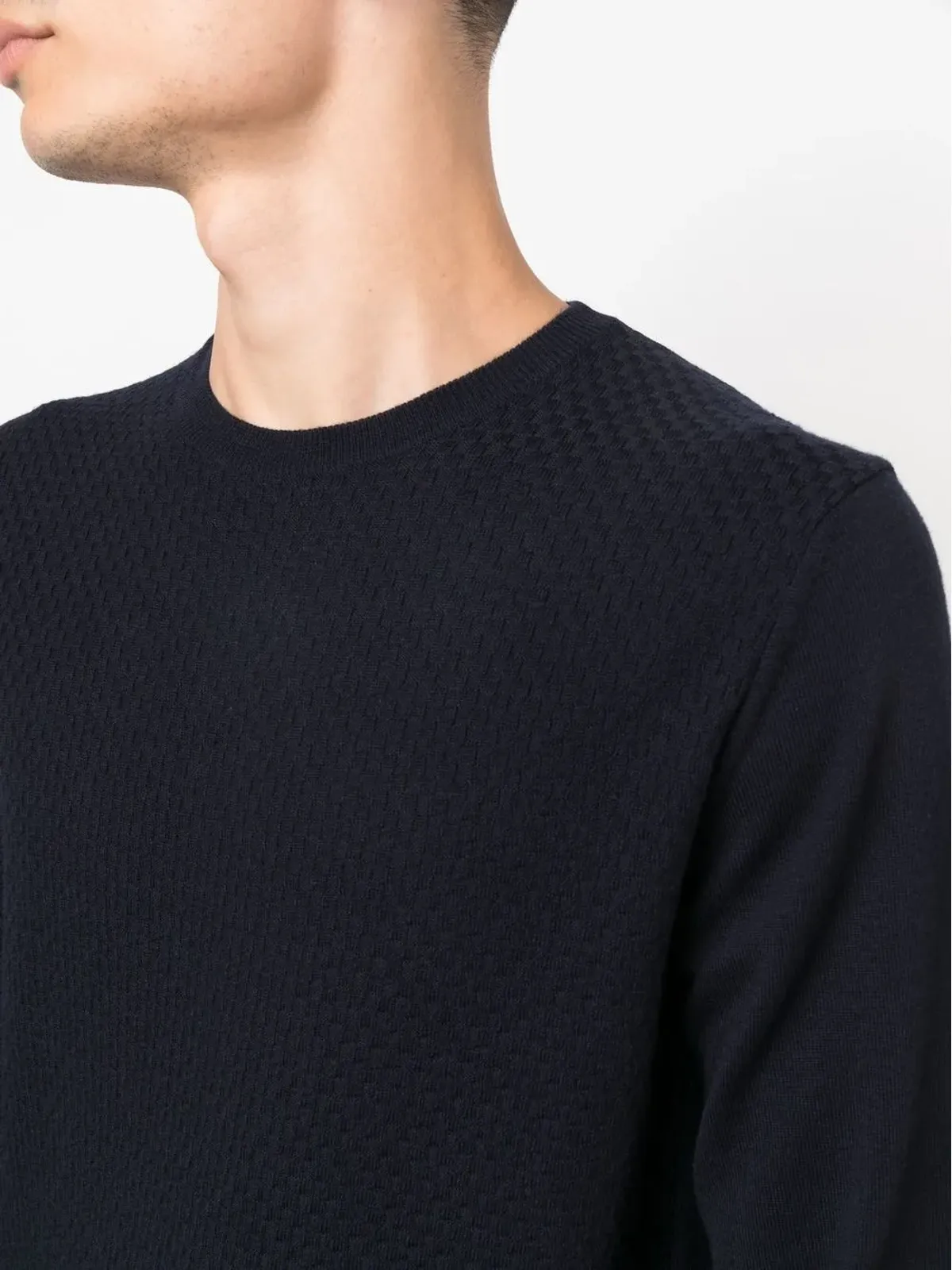 Corneliani クルーネック長袖ニットセーター - 画像5