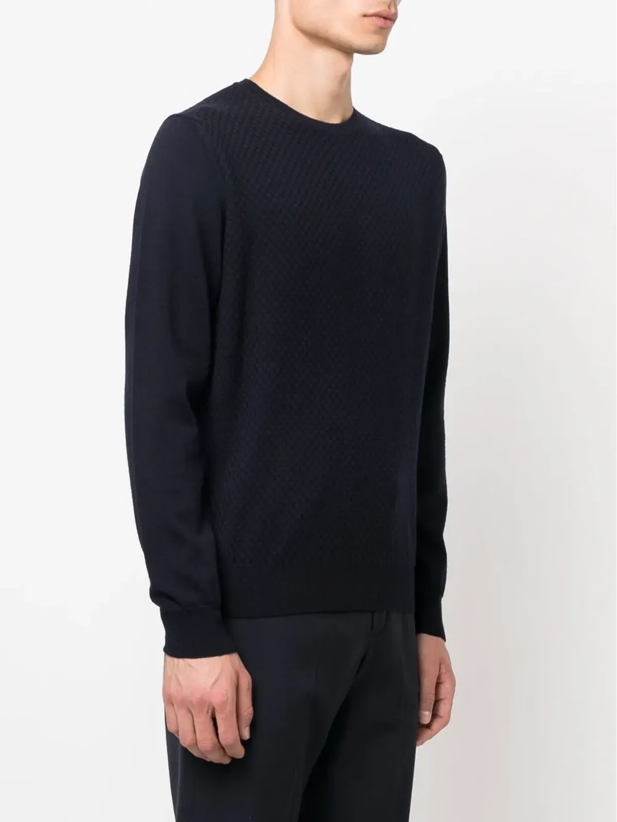 Corneliani クルーネック長袖ニットセーター - 画像3