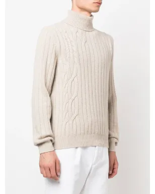 Corneliani ケーブルニット ロールネック ジャンパー - サムネイル3