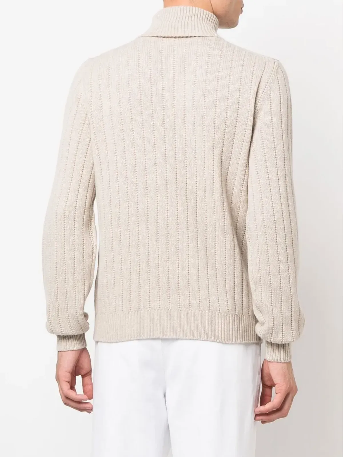 Corneliani ケーブルニット ロールネック ジャンパー - 画像4