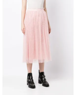 RED Valentino プリーツ入りチュールスカート - Pink - サムネイル3