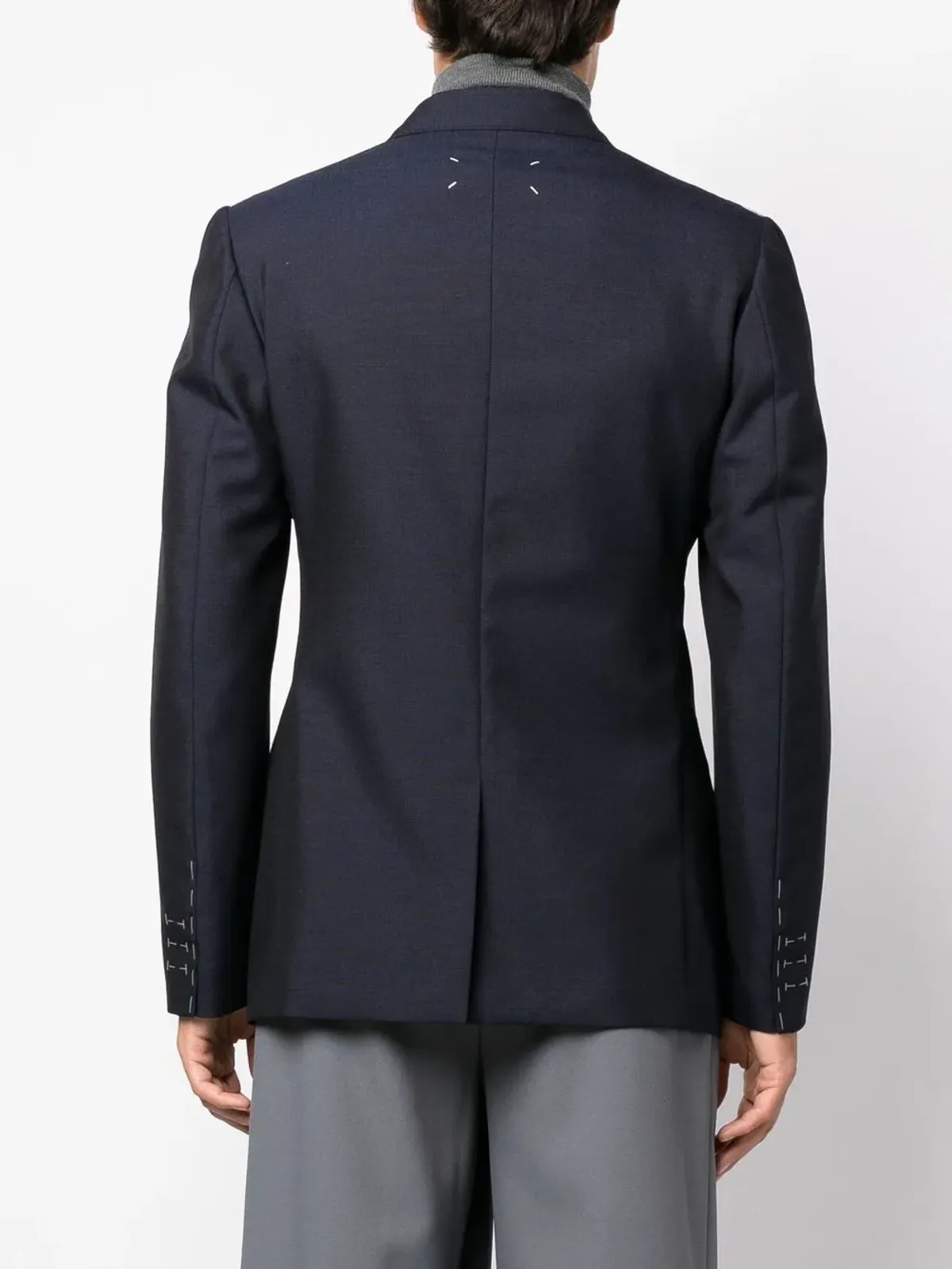 Maison Margiela シングルブレスト・テーラードブレザー ブルー - 画像5