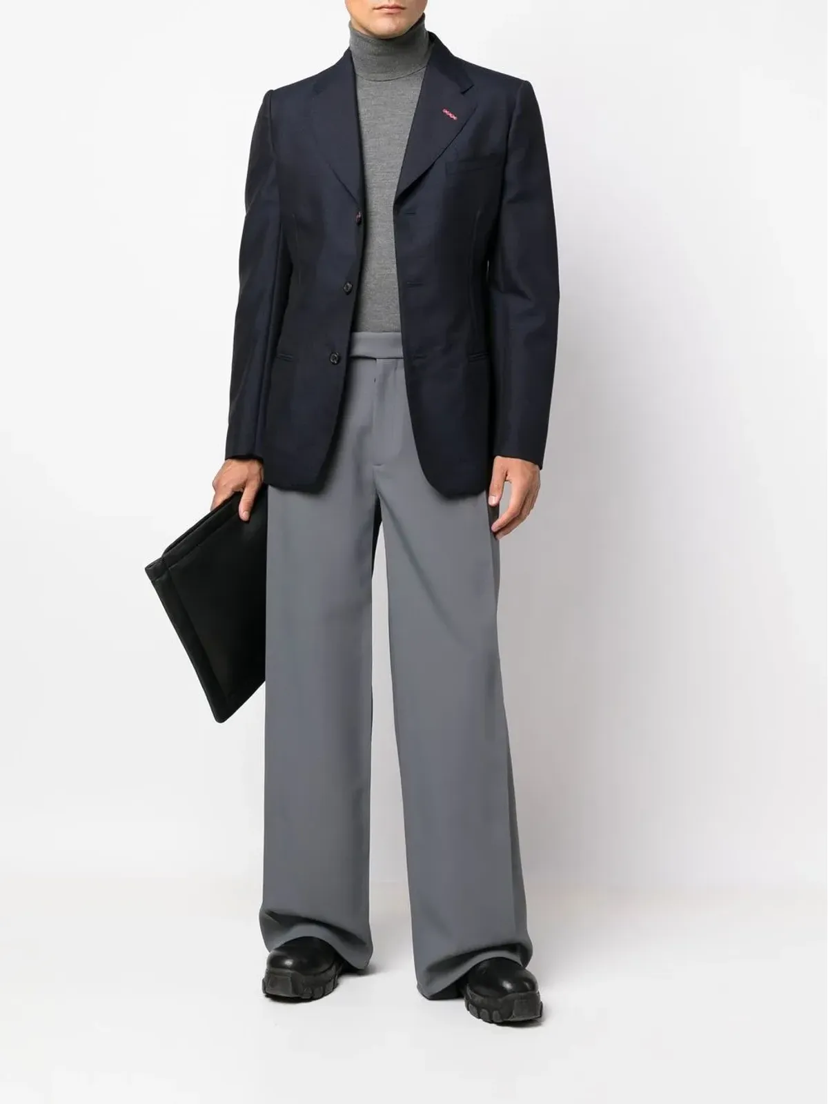 Maison Margiela シングルブレスト・テーラードブレザー ブルー - 画像2