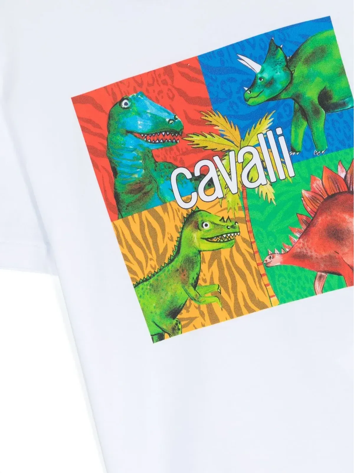 Roberto Cavalli Junior 恐竜プリントTシャツ - 画像3