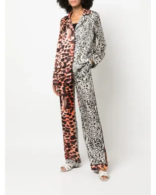 Roberto Cavalli レオパードプリント パネルドパンツ - サムネイル2