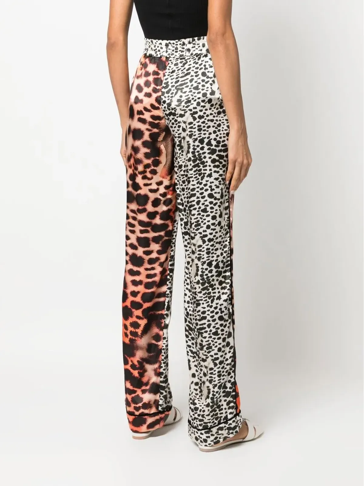 Roberto Cavalli レオパードプリント パネルドパンツ - 画像4