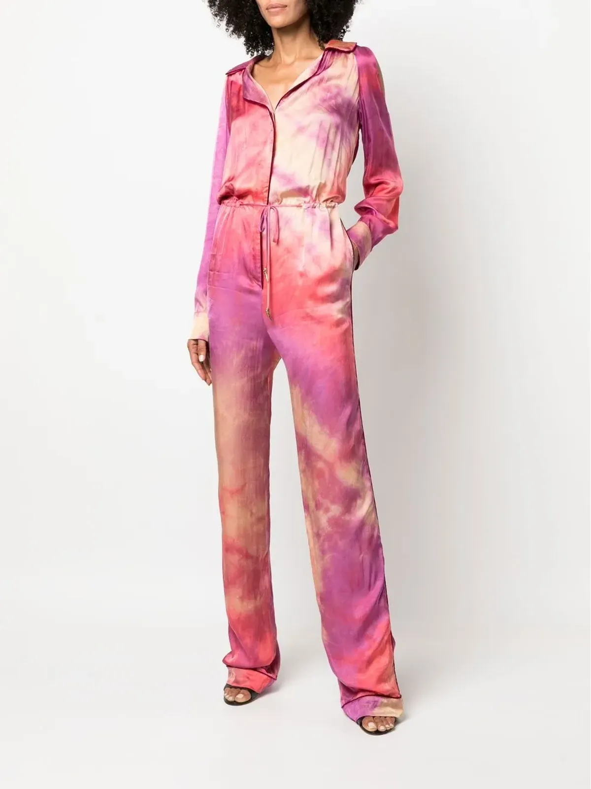 Roberto Cavalli タイダイ ドローストリング ジャンプスーツ - 画像2