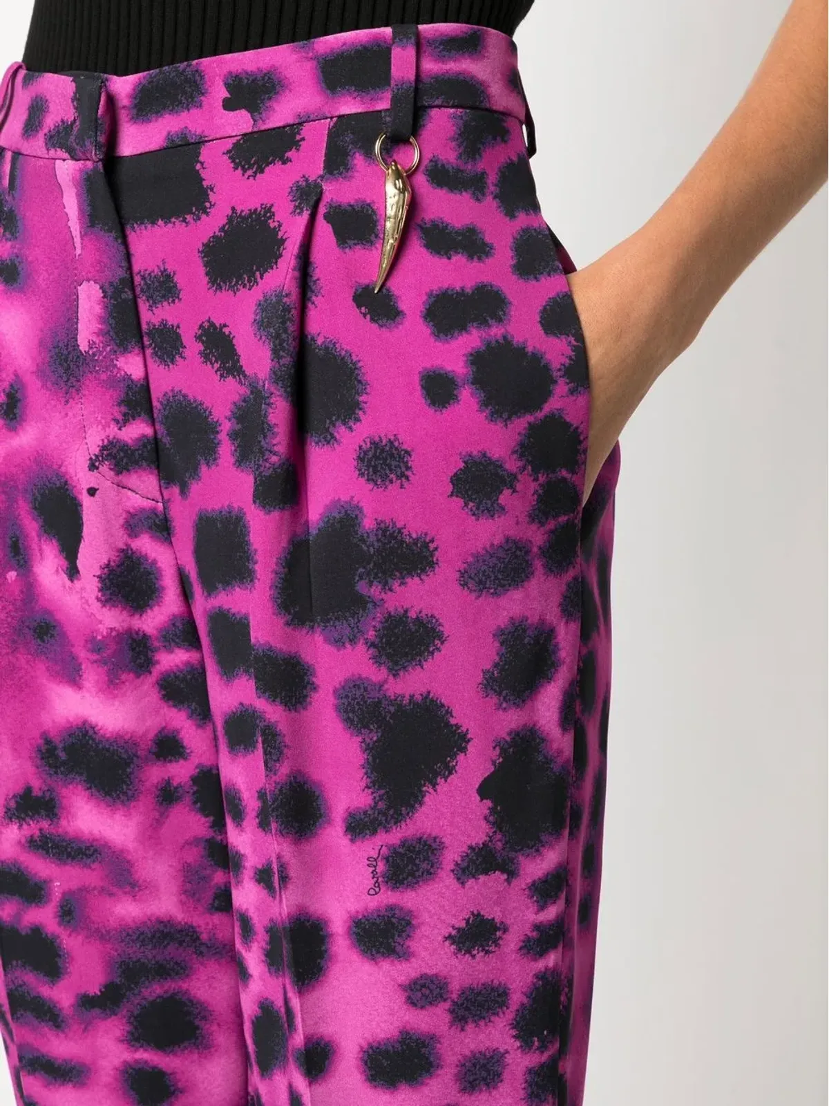 Roberto Cavalli グラフィックプリント・ストレートパンツ - 画像5