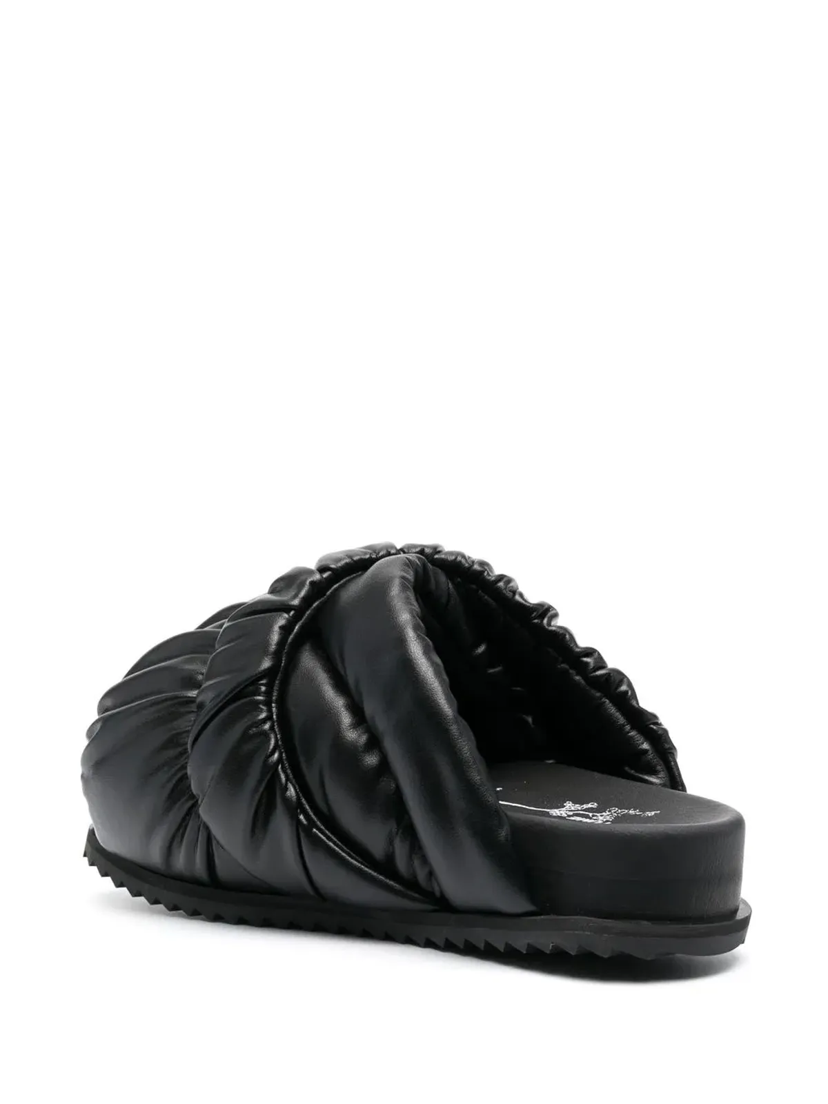 YUME YUME Tent shirred-strap sandals - Black - 画像3