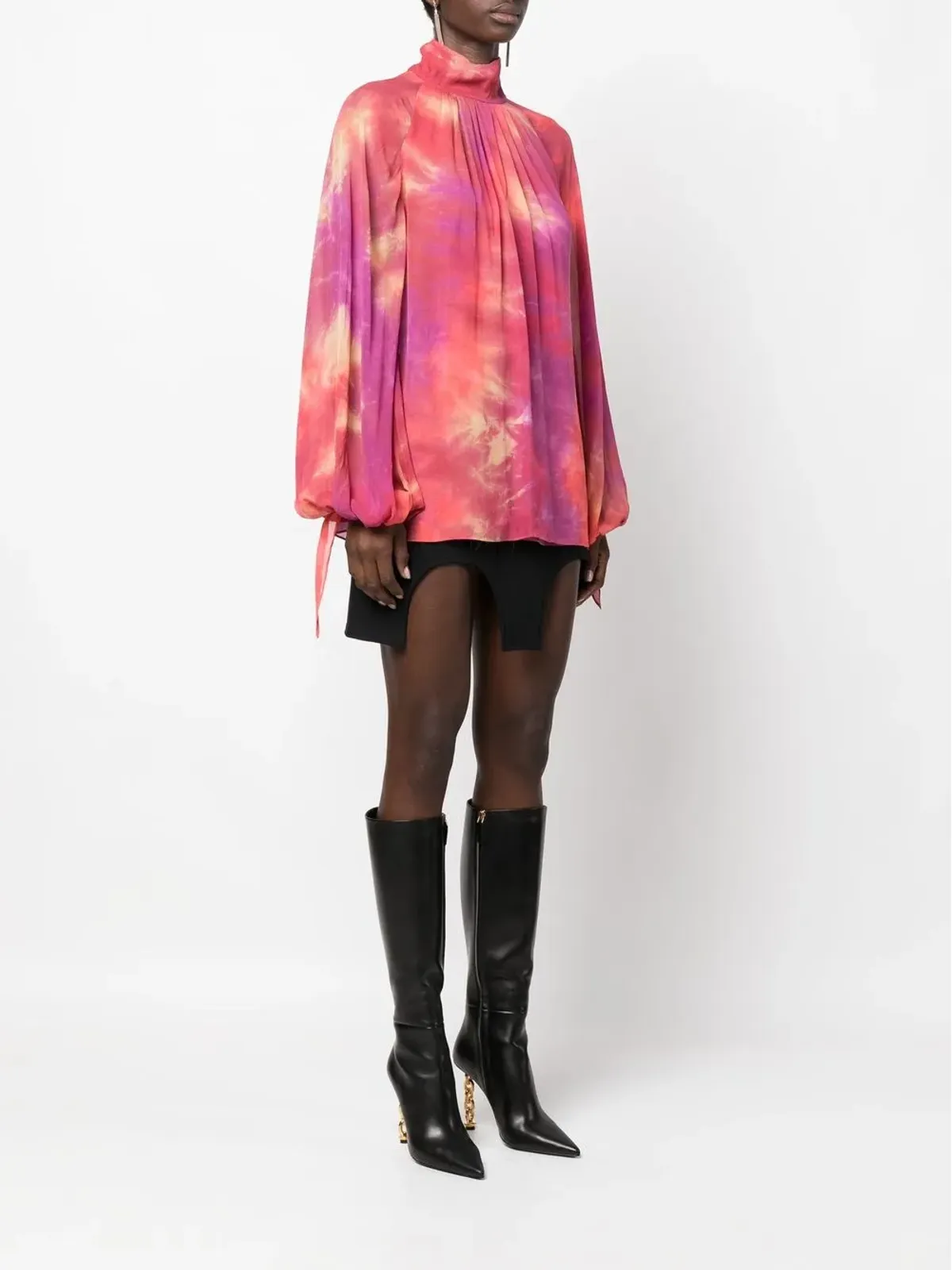 Roberto Cavalli タイダイ柄ブラウス - 画像3