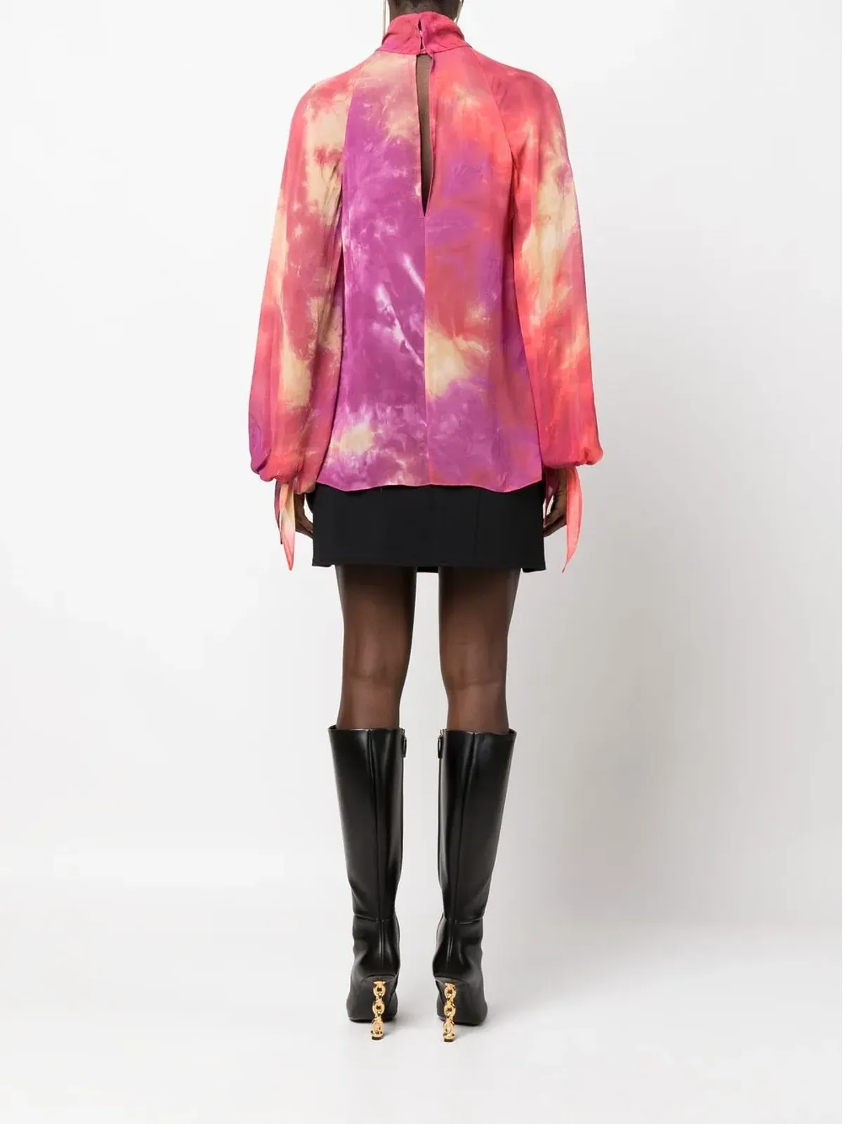 Roberto Cavalli タイダイ柄ブラウス - 画像4