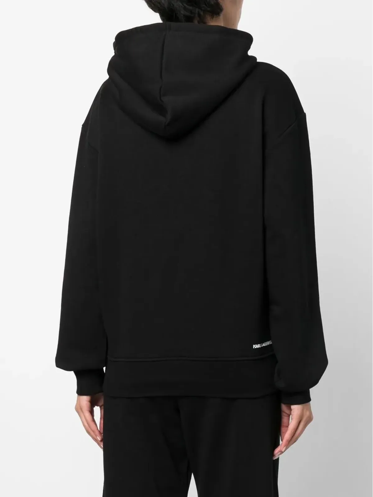 Karl Lagerfeld ロゴプリント プルオーバー フーディー - 画像4