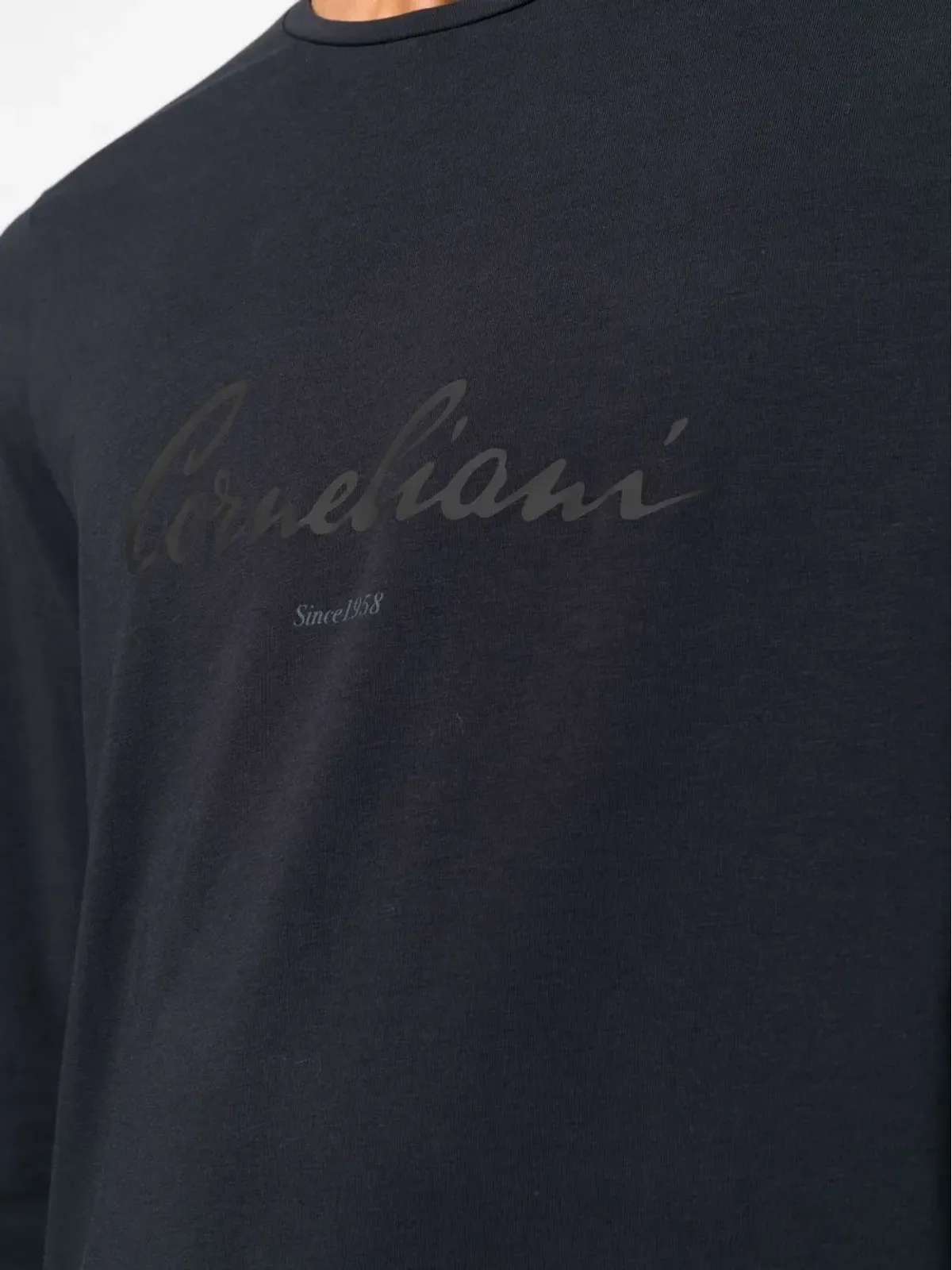 Corneliani ロゴプリント長袖Tシャツ - 画像5